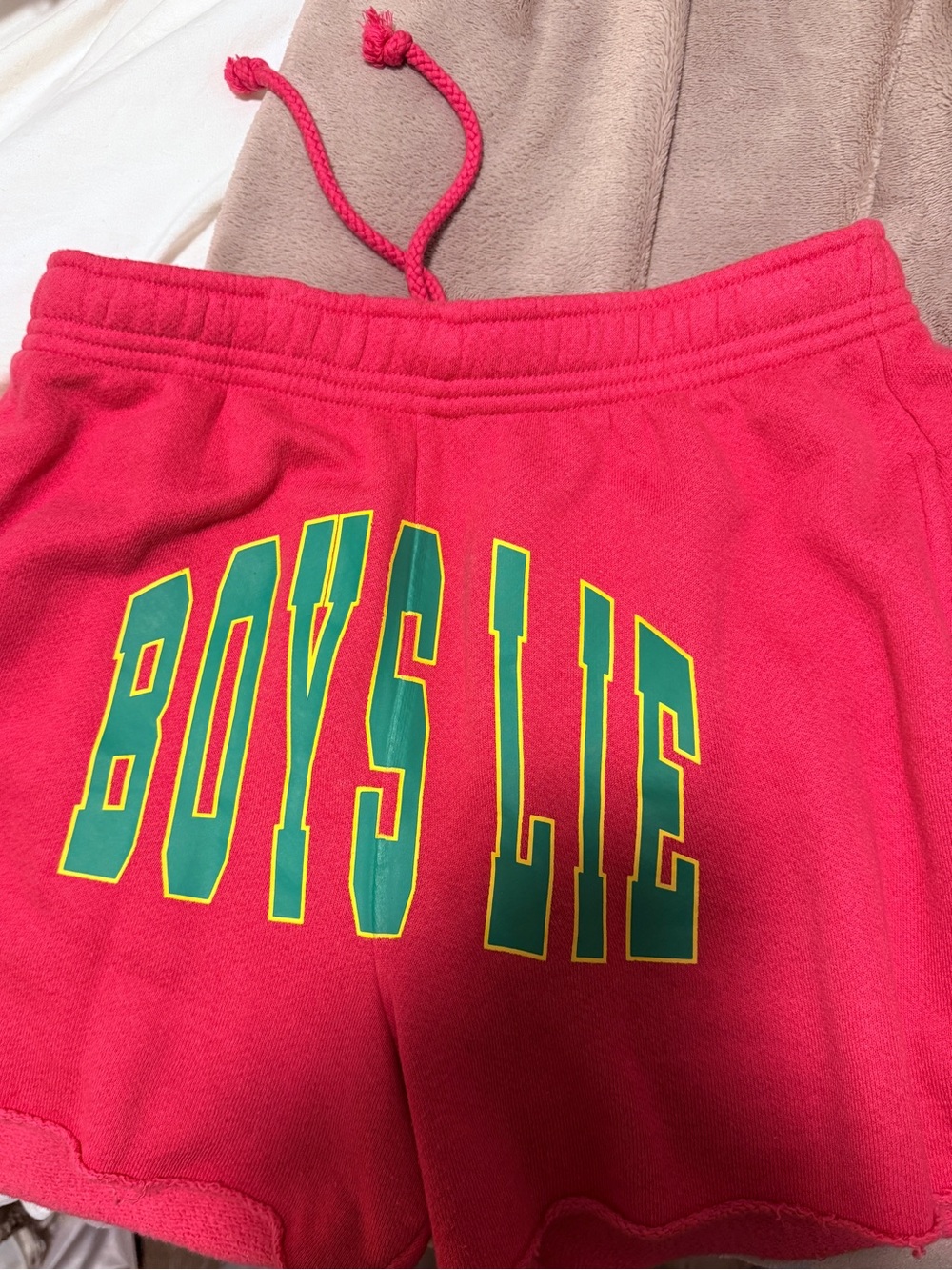 Pink Girls' Graphic Lounge Shorts - BOYS LIE